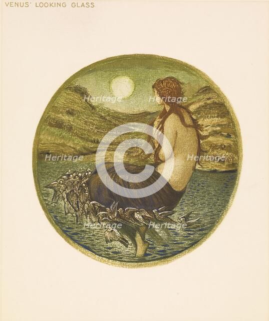 The Flower Book- Venus' Looking Glass, 1905. Creator: Sir Edward Coley Burne-Jones.