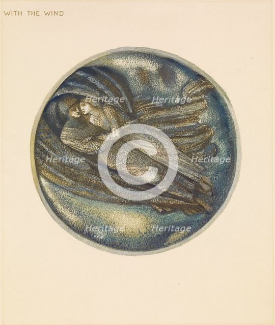 The Flower Book - With the Wind, 1905. Creator: Sir Edward Coley Burne-Jones.