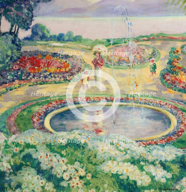 The Flower Garden. Creator: Lebasque, Henri (1865-1937).