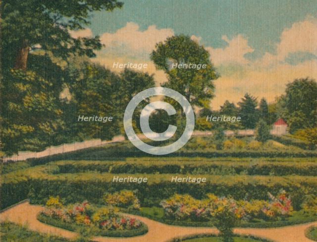 'The Flower Garden, a view of the west end', 1946. Artist: Unknown.