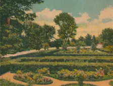The Flower Garden, a view of the west end 1946