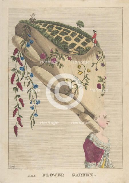 The Flower Garden, May 1, 1777. Creator: Matthew Darly.