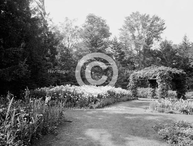 The Flower gardens, country home of W.E.S. Griswold, Lenox, Mass., c.between 1910 and 1920. Creator: Unknown.