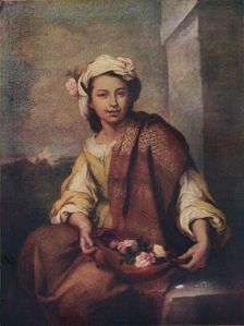 The Flower Girl 1665-70. Artist: Bartolomé Esteban Murillo