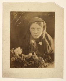 The Flower Girl, 1865. Creator: Julia Margaret Cameron