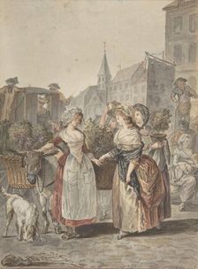 The Flower Girl (La Petite Marchande de Fleurs), n.d.. Creator: Antoine Louis Francois Sergent Marceau