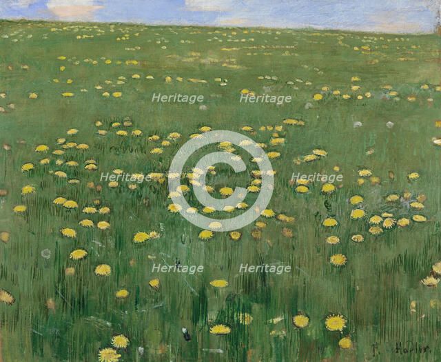 The Flower Meadow, ca 1901. Creator: Hodler, Ferdinand (1853-1918).