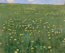 The Flower Meadow, ca 1901. Creator: Hodler, Ferdinand (1853-1918)