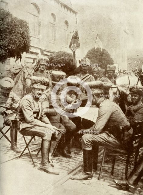 'The Flower of the German Army in the Brussels Parade', 1915. Creator: Unknown.
