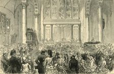 The Flower Sermon in St. Catherine Cree Church c1872. Creator: Unknown