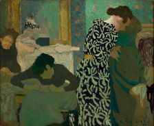 The Flowered Dress, 1891. Creator: Vuillard, Édouard (1868-1940)