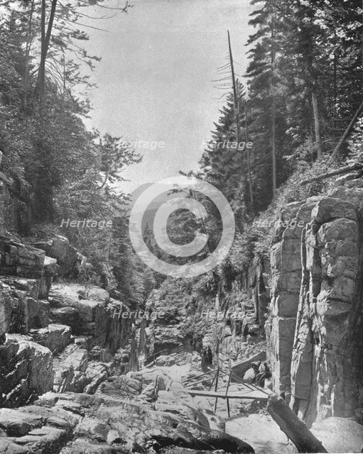 The Flume, Franconia (White) Mountains, New Hampshire, USA, c1900.  Creator: Unknown.