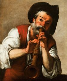The Flute Player, c1620. Creator: Strozzi, Bernardo (1581-1644)