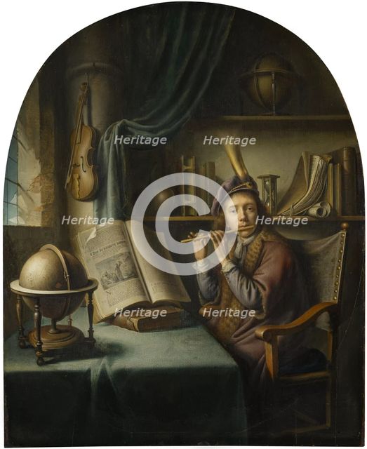 The Flute Player. Creator: Dou, Gerard (Gerrit) (1613-1675).