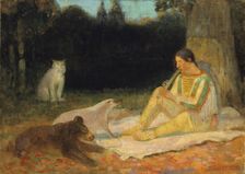The Flute Player, late 19th-early 20th century. Creator: Edwin Willard Deming