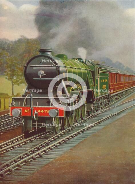 'The Flying Scotsman Passing Hadley Wood, L.N.E.R.', 1926. Artist: Unknown.