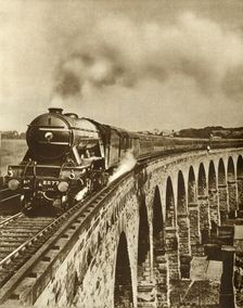 The Flying Scotsman ..non-stop run between King's Cross and Newcastle, 11 July 1927, (1935). Creator: Unknown
