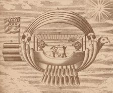 The flying ship, c1709 (1919)