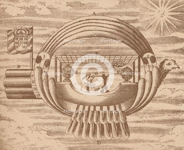 The flying ship, c1709 (1919). Artist: Unknown.