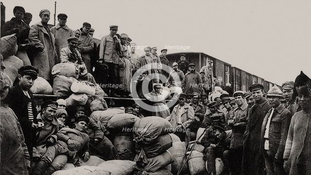 The food brigade (Prodotryad) is sent to Tambov, 1919.