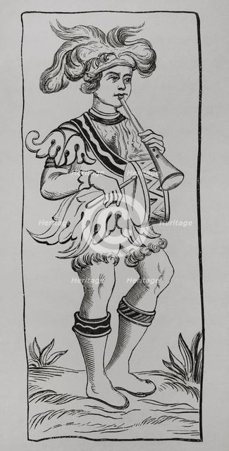 The Fool, Tarot Deck, 15th century, (1877). Creator: Unknown.