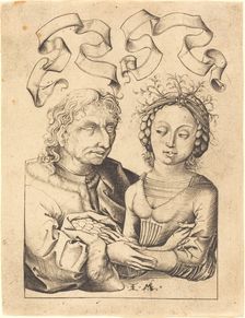 The Foolish Old Man and the Young Girl, c. 1480/1490. Creator: Israhel van Meckenem