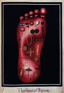 The foot of Rama, c1803-c1804. Creator: Unknown