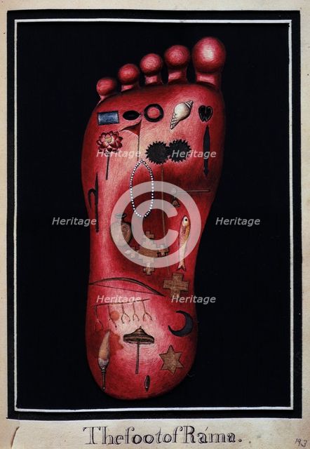 The foot of Rama, c1803-c1804. Creator: Unknown.