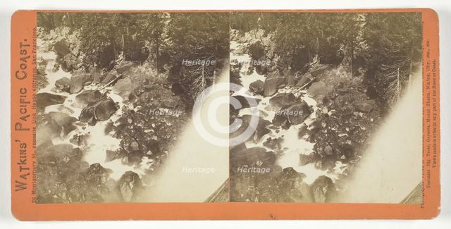 The Foot of the Vernal Fall, Yosemite, 1861/76. Creator: Carleton Emmons Watkins.