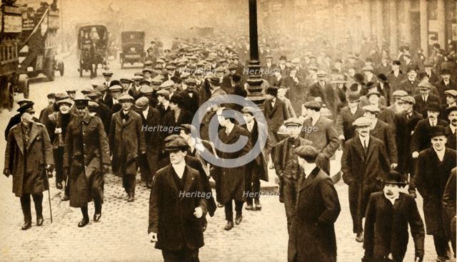 The Footballers' Battalion, London, First World War, 1914-1918, (1933).  Creator: Unknown.