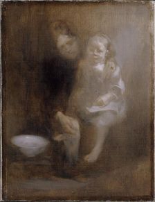 The footbath c1890. Artist: Eugene Carriere