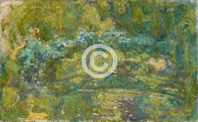 The Footbridge over the Water Lily Pond, 1919. Creator: Claude Monet.