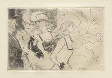 The Folies-Bergère, c. 1880-86. Creator: Jean Louis Forain (French, 1852-1931)