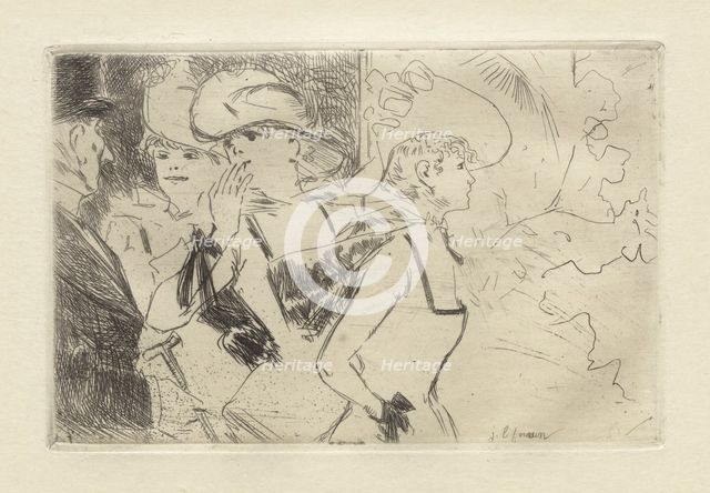 The Folies-Bergère, c. 1880-86. Creator: Jean Louis Forain (French, 1852-1931).