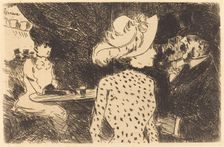 The Folies Bergere (refused plate, second plate), 1880 and 1886. Creator: Jean Louis Forain