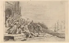 The Followers of Solon Defending the Temple of Venus, 1634. Creator: Willem Basse