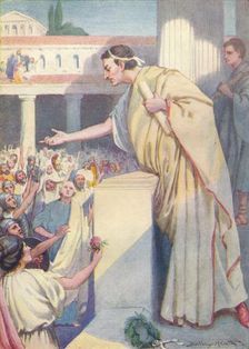 The following morning Cicero made another speech against Catiline c1912 (1912). Artist: Ernest Dudley Heath