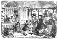 "The Font and the Flowers" - drawn by J. Leech, 1860. Creator: Joseph Swain