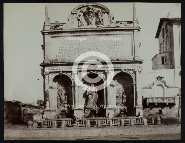 The Fontana dell'Acqua Felice in Rome, c1858.  Creator: Jane Martha St. John.
