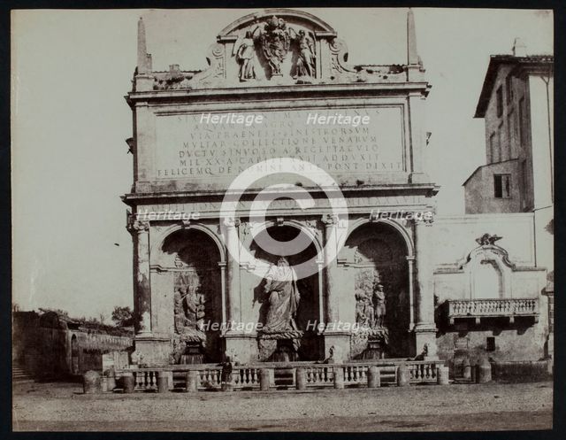 The Fontana dell'Acqua Felice in Rome, c1858.  Creator: Jane Martha St. John.