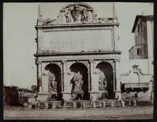 The Fontana dell'Acqua Felice in Rome, c1858. Creator: Jane Martha St. John