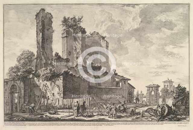 The Fontana dell'Aqua Giulia (Vedute dell avanzo del Castello del'Aqua Giulia), ca. 1753. Creator: Giovanni Battista Piranesi.