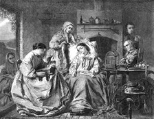 "The Foster Sisters", by John Bostock, in the Manchester Exhibition, 1865. Creator: W Thomas