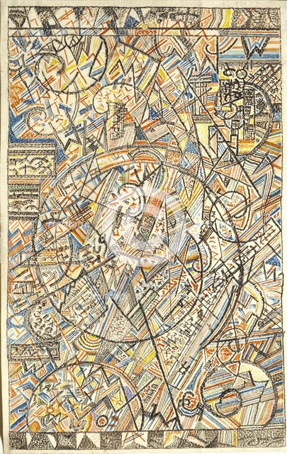 The Formula of the Universe, 1920-1922. Artist: Filonov, Pavel Nikolayevich (1883-1941)