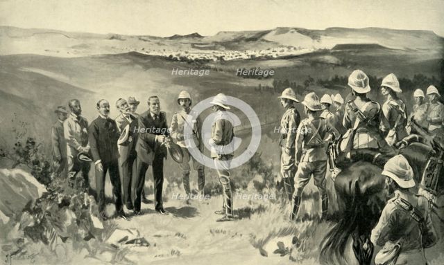'The Formal Surrender of Bloemfontein', 1900. Creator: Joseph Finnemore.