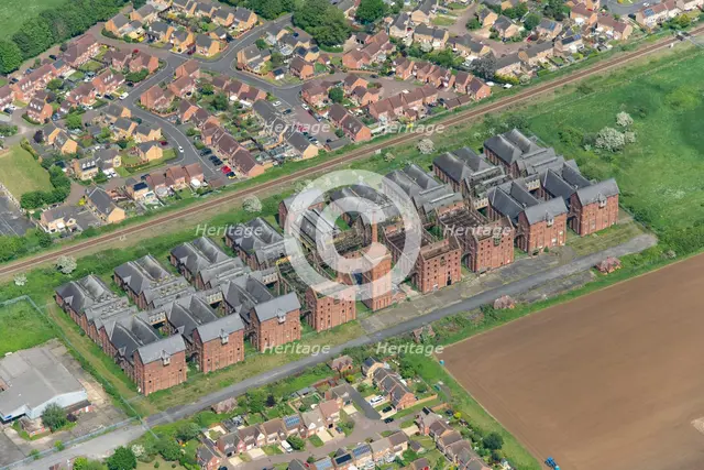 The former Bass Maltings, listed Grade II*, Sleaford, Lincolnshire, 2024. Creator: Robyn Andrews.
