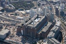 The former Battersea Power Station undergoing renovations, Nine Elms, London, 2021 Creator: Damian Grady