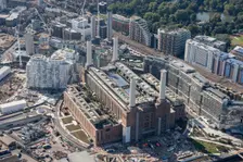 The former Battersea Power Station undergoing renovations, Nine Elms, Greater London Authority, 2021 Creator: Damian Grady