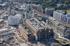 The former Battersea Power Station undergoing renovations, Nine Elms, Greater London Authority, 2021 Creator: Damian Grady