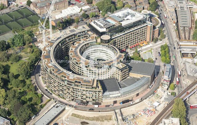 The former BBC Television Centre, London, 2021. Creator: Damian Grady.